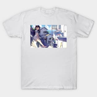 rooftop anime T-Shirt